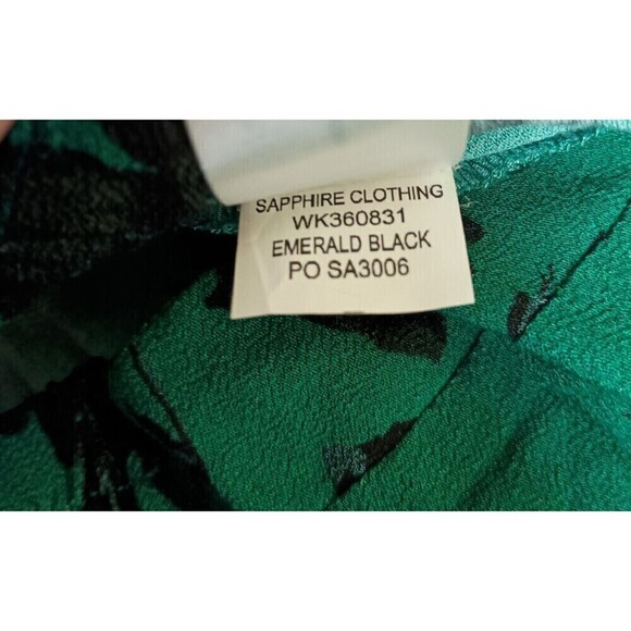 Band of the Free BOG Skirt Small Etta Emerald Green Floral Midi Front Slit NWT - Picture 11 of 11